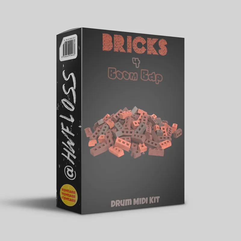 Bricks 4 Drum Midi (Boom Bap Edition) by hollywoodfloss buy 1 get 1 free soundkits Sound Kit